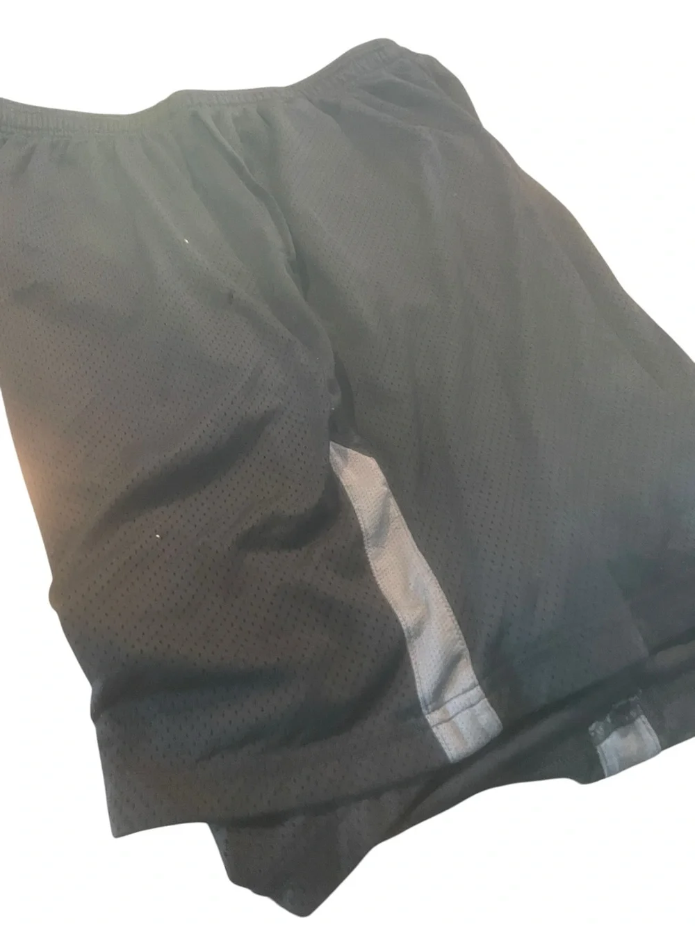 Nike Men's Black Athletic Mesh Shorts with Swoosh sz large